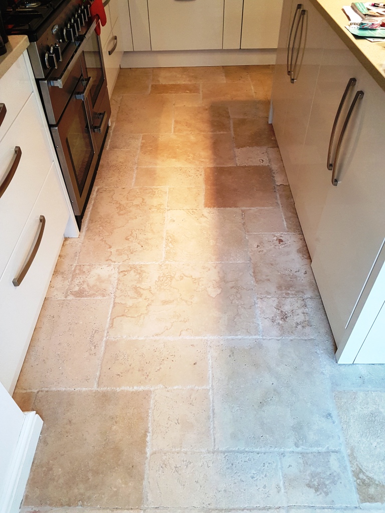 Limestone Kitchen Floor After Cleaning Chesterfield