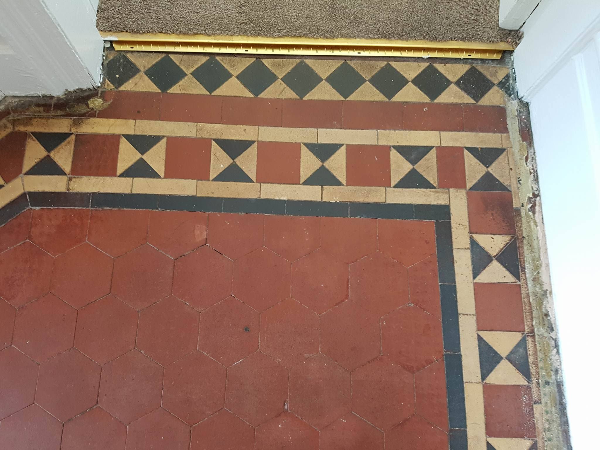 Victorian floor before renovation in Littleover