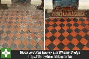 Black and Red Quarry Tile Renovation in Whaley Bridge