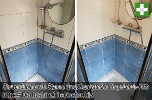 Shower Cubicle Before After Renovation Chapel-en-le-Frith